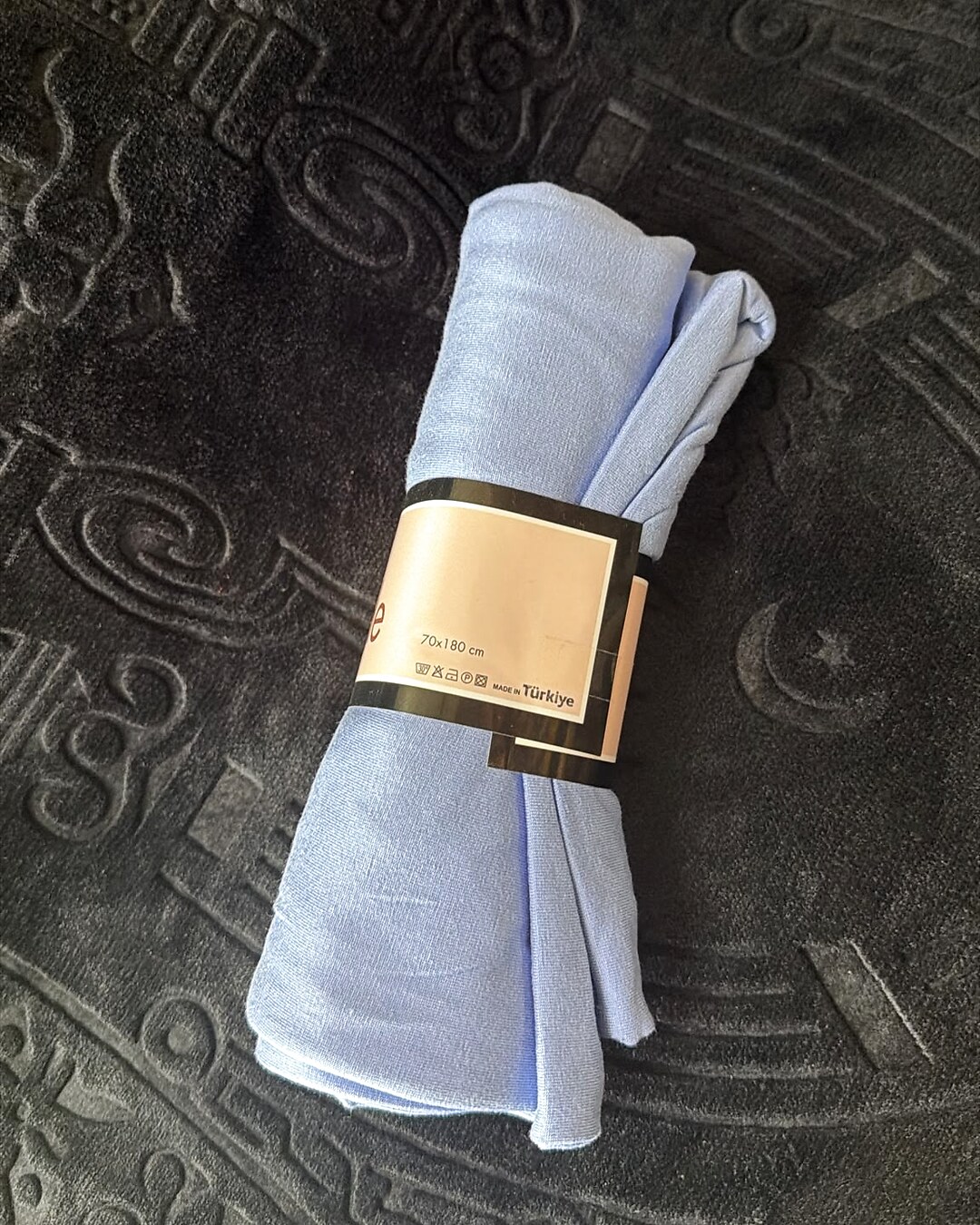 Kopftuch Jersey, Hellblau